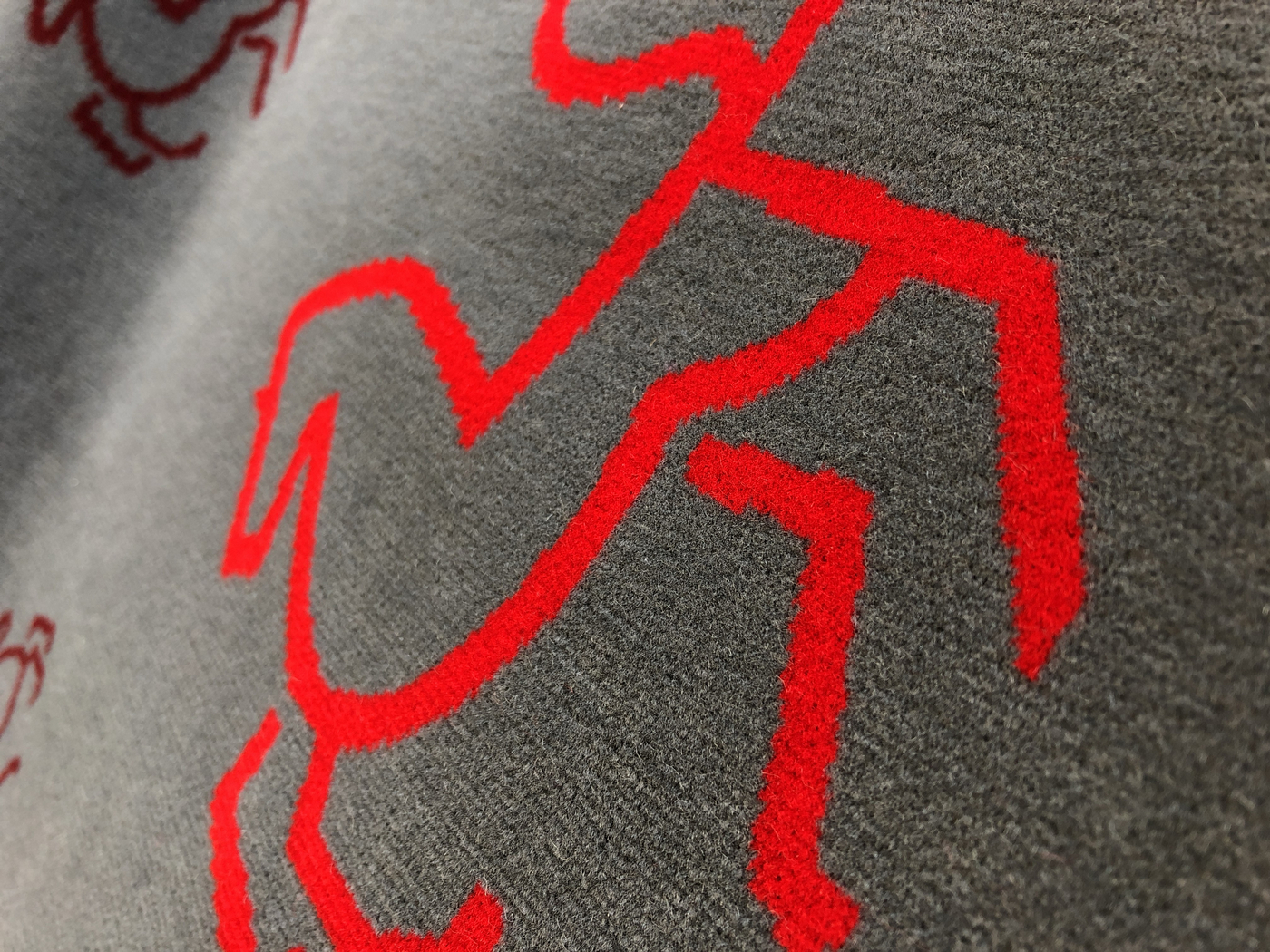 Das WVG Pferd auf einem Sitzbezug.